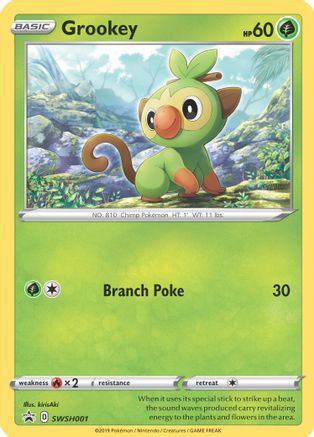 Grookey - SWSH001 (SWSH001) [SWSH: Sword & Shield Promo Cards] Holofoil