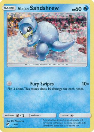 Alolan Sandshrew - 4/12 (4) [McDonald's Promos 2019] Holofoil