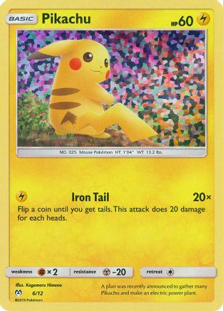 Pikachu - 6/12 (6) [McDonald's Promos 2019] Holofoil