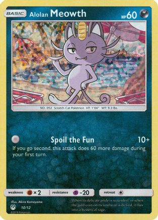 Alolan Meowth - 10/12 (10) [McDonald's Promos 2019] Holofoil