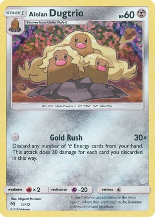 Alolan Dugtrio - 11/12 (11) [McDonald's Promos 2019] Holofoil