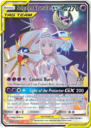 Solgaleo & Lunala GX (Full Art) (216) [SM - Cosmic Eclipse] Holofoil