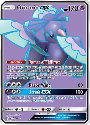 Oricorio GX (Full Art) (217) [SM - Cosmic Eclipse] Holofoil