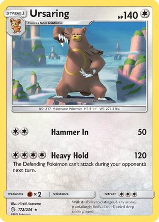 Ursaring (172) [SM - Cosmic Eclipse] Reverse Holofoil