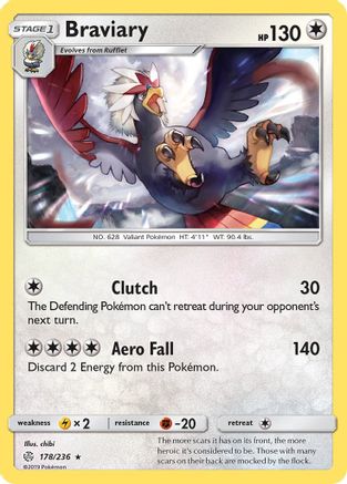 Braviary (178) [SM - Cosmic Eclipse] Reverse Holofoil