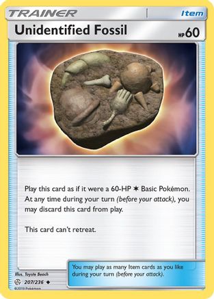 Unidentified Fossil (207) [SM - Cosmic Eclipse] Reverse Holofoil