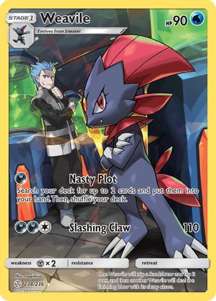 Weavile (Secret) (238) [SM - Cosmic Eclipse] Holofoil