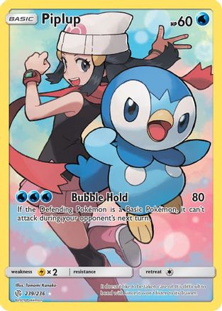 Piplup (Secret) (239) [SM - Cosmic Eclipse] Holofoil