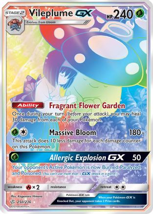Vileplume GX (Secret) (250) [SM - Cosmic Eclipse] Holofoil