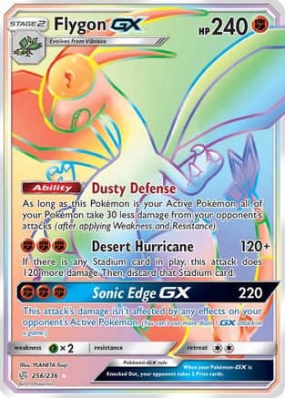 Flygon GX (Secret) (256) [SM - Cosmic Eclipse] Holofoil