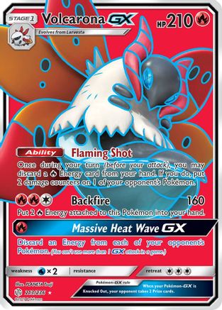 Volcarona GX (Full Art) (213) [SM - Cosmic Eclipse] Holofoil