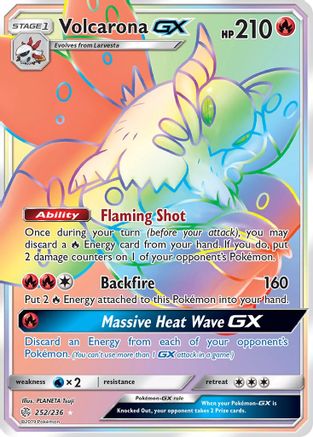Volcarona GX (Secret) (252) [SM - Cosmic Eclipse] Holofoil