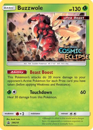 Buzzwole - SM218 (Prerelease) (SM218) [SM Promos] Holofoil