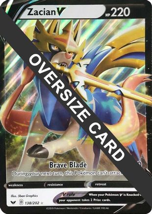 Zacian V - 138/202 (138) [Jumbo Cards] Holofoil