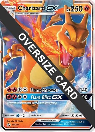 Charizard GX - SM211 (SM Black Star Promo) (SM211) [Jumbo Cards] Holofoil