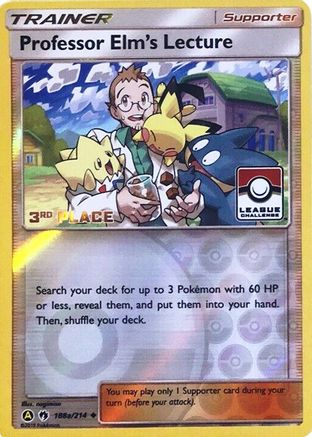 Professor Elm's Lecture - 188a/214 (League Challenge) [3rd Place] (188a) [League & Championship Cards] Reverse Holofoil
