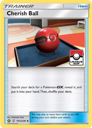 Cherish Ball - 191a/236 (League Cup) (191a) [League & Championship Cards] Reverse Holofoil