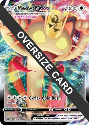 Meowth VMAX - SWSH005 (SWSH005) [Jumbo Cards] Holofoil