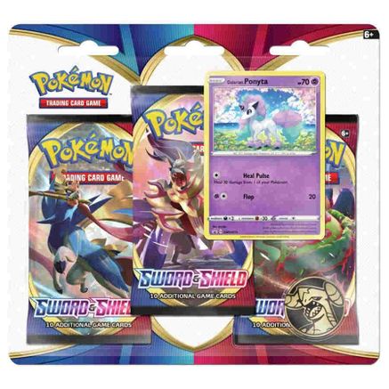 Pokemon Sword & Shield 3 Pack Blister [Galarian Ponyta]