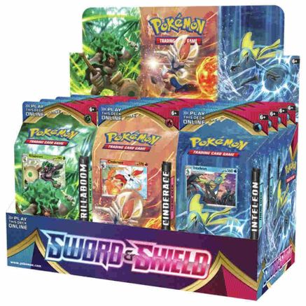 Pokemon Sword & Shield Theme Deck Display