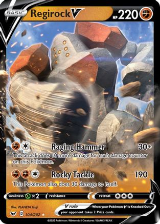 Regirock V (104) [SWSH01: Sword & Shield Base Set] Holofoil