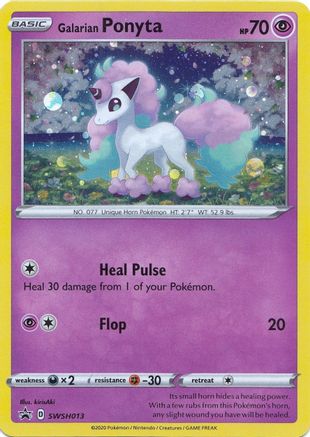 Galarian Ponyta - SWSH013 (SWSH013) [SWSH: Sword & Shield Promo Cards] Holofoil