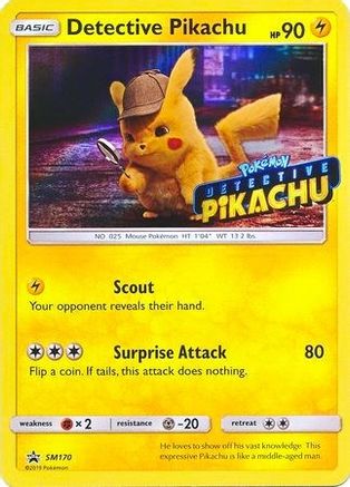 Detective Pikachu - SM170 (Stamped) (SM170) [SM Promos] Holofoil