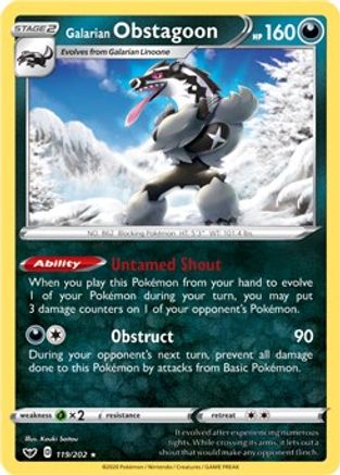 Galarian Obstagoon - 119/202 (119) [Deck Exclusives]