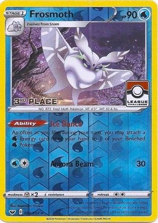 Frosmoth - 064/202 (League Challenge) [3rd Place] () [League & Championship Cards] Reverse Holofoil