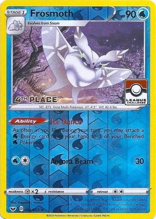 Frosmoth - 064/202 (League Challenge) [4th Place] (64) [League & Championship Cards] Reverse Holofoil