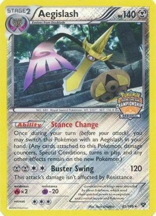 Aegislash - 85/146 (Regional Championships) (85) [League & Championship Cards] Reverse Holofoil