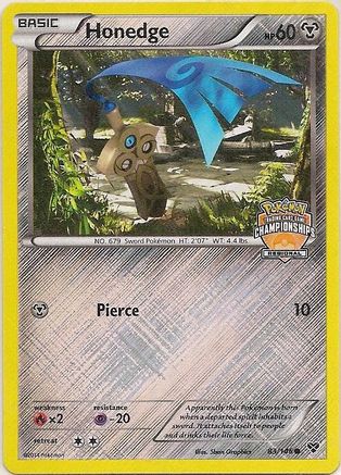 Honedge - 83/146 (Regional Championships) (83) [League & Championship Cards] Reverse Holofoil