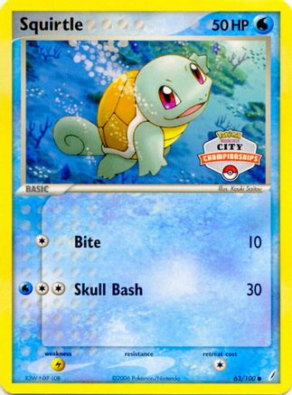 Squirtle - 63/100 (City Championships) (63) [League & Championship Cards]
