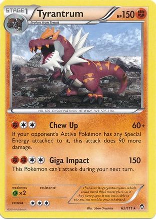 Tyrantrum - 62/111 (Cosmos Holo) (62) [Miscellaneous Cards & Products] Holofoil