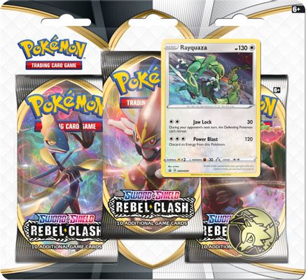 Pokemon Rebel Clash 3 Pack Blister [Rayquaza]