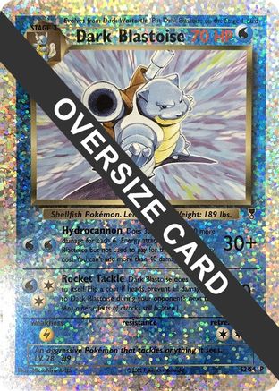 Dark Blastoise - S2/S4 (Box Topper) (S2) [Jumbo Cards] Reverse Holofoil