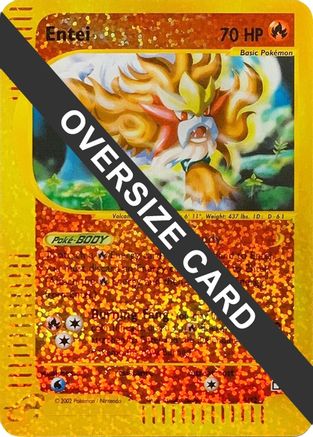 Entei - 5/12 (Box Topper) (5) [Jumbo Cards] Reverse Holofoil
