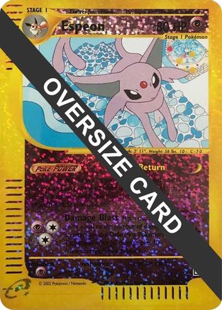 Espeon - 6/12 (Box Topper) (6) [Jumbo Cards] Reverse Holofoil