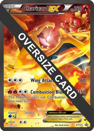 Charizard EX - XY121 (XY Black Star Promos) (XY121) [Jumbo Cards] Holofoil