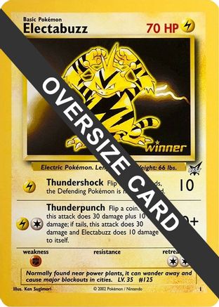 Electabuzz - 1 (Best of Game 1 Promo) (1) [Jumbo Cards]