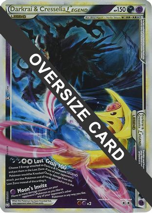 Darkrai & Cresselia Legend - 99/102 & 100/102 (Single Oversized Promo) (99) [Jumbo Cards] Holofoil