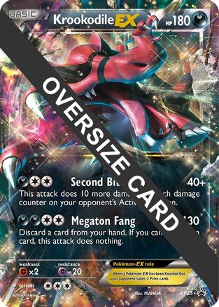 Krookodile EX - XY25 (XY25) [Jumbo Cards] Holofoil