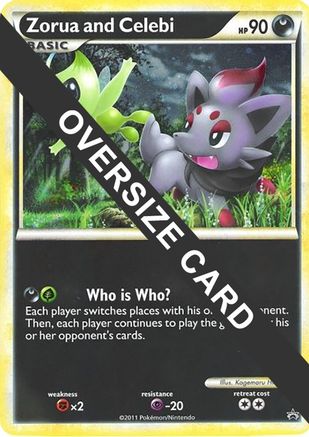 Zorua and Celebi (Black and White Tour Promo) () [Jumbo Cards] Holofoil