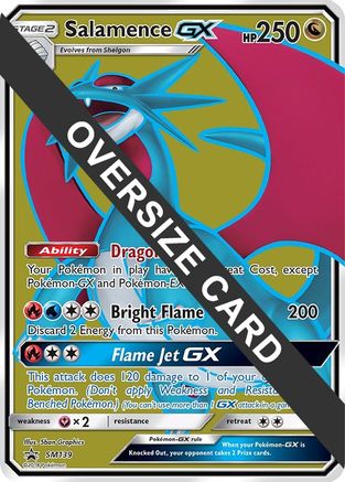 Salamence GX - SM139 (SM Black Star Promo) (SM139) [Jumbo Cards] Holofoil