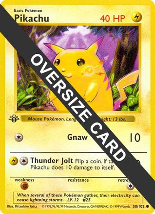 Pikachu - 58/102 (58) [Jumbo Cards]
