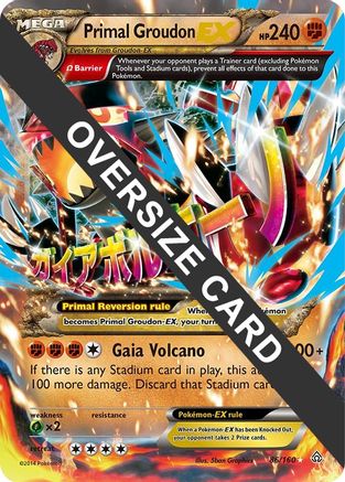 Primal Groudon EX - 86/160 (86) [Jumbo Cards] Holofoil
