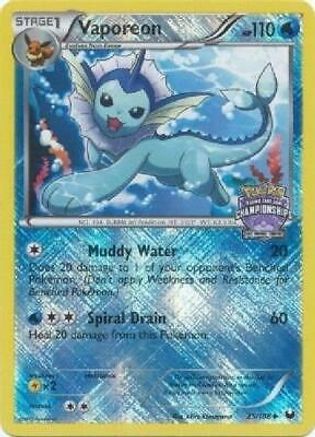 Vaporeon - 25/108 (State Championships) (25) [League & Championship Cards] Reverse Holofoil