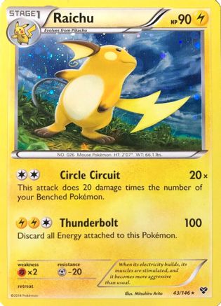 Raichu - 43/146 (Cosmos Holo) (43) [Blister Exclusives] Holofoil