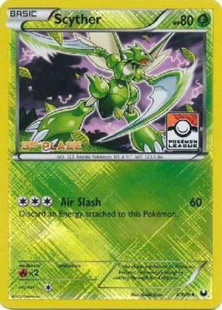 Scyther - 4/108 (Pokemon League) [3rd Place] (4) [League & Championship Cards] Reverse Holofoil