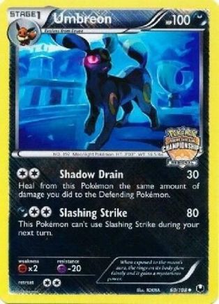 Umbreon - 60/108 (Regional Championships) (60) [League & Championship Cards] Holofoil